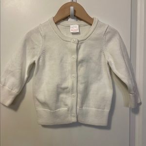 Hanna Andersson White Cardigan Sweater Size 2T 85 cm